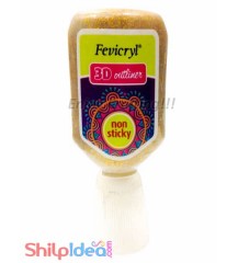Fevicryl 3D outliner - Glitter - Golden